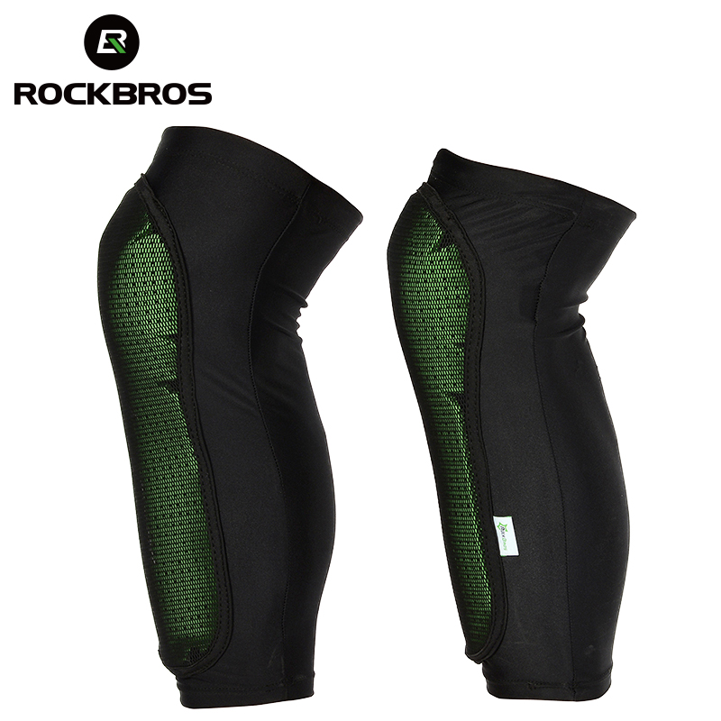 Mountain Biking Knee And Elbow Pads - روكبروز-وسادة ركبة رياضية لتسخونة الساق لركوب
