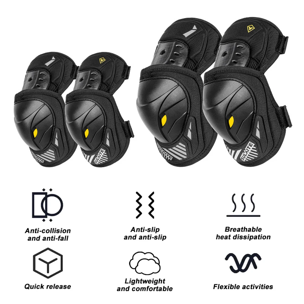 GOMOREON زوج واحد من واقيات ال - مراجعة Mountain Biking Knee And Elbow Pads وسعره