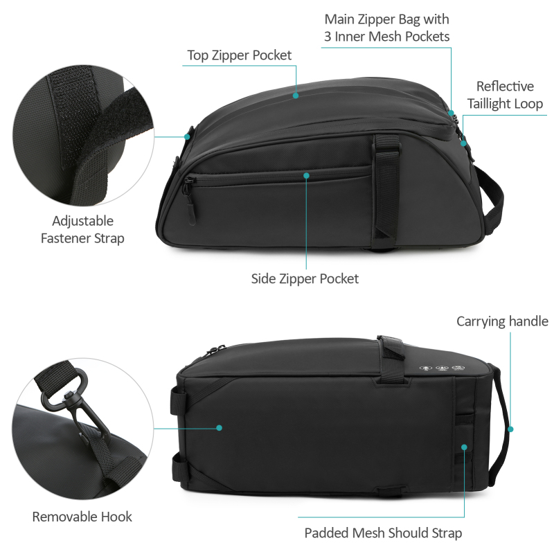 عاكس دراجة جبلية حقيبة مقعد مق - مراجعة Mountain Biking Fanny Pack وسعره
