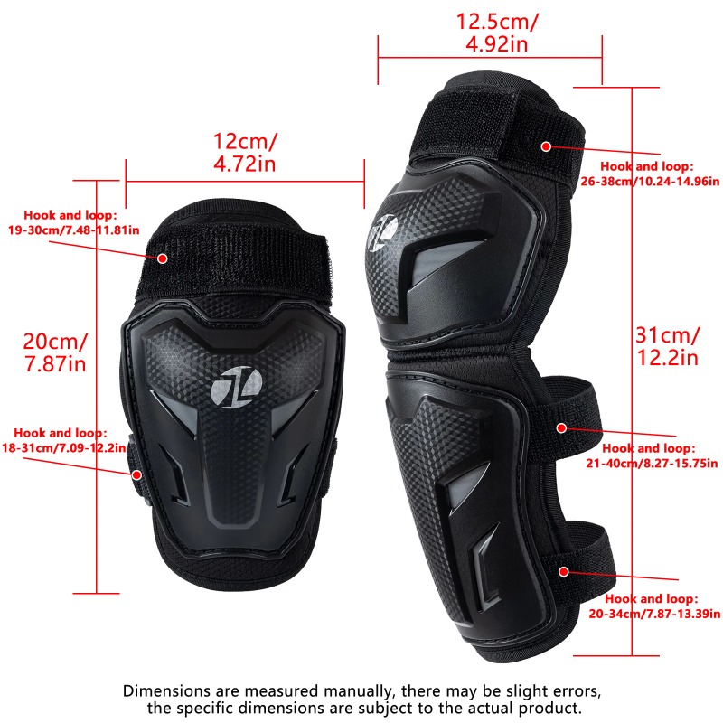 مجموعة واقيات الركبة والكوع لل - مراجعة Mountain Biking Knee And Elbow Pads وسعره