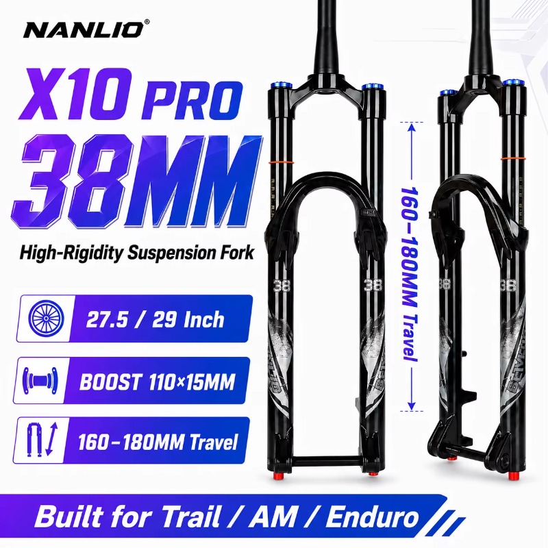 شوكة هوائية X10PRO عالية الصلا - مراجعة Mtb Fork Air وسعره