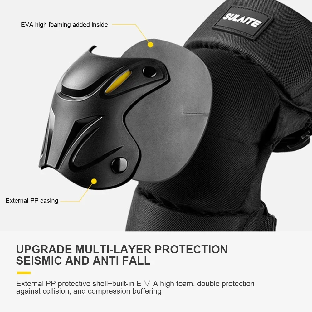 1 زوج دراجة كهربائية دراجة نار - مراجعة Mountain Biking Knee And Elbow Pads وسعره