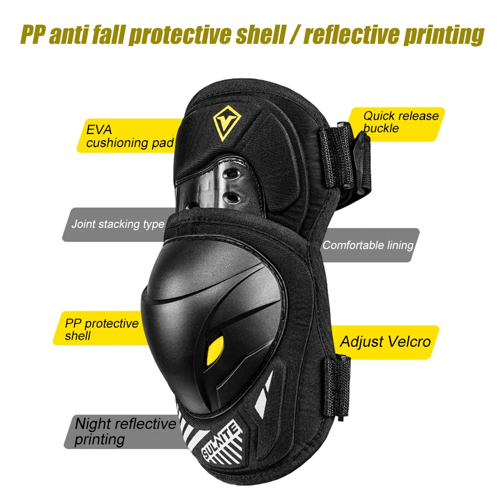 زوج من واقيات الركبة والكوع ال - مراجعة Mountain Biking Knee And Elbow Pads وسعره