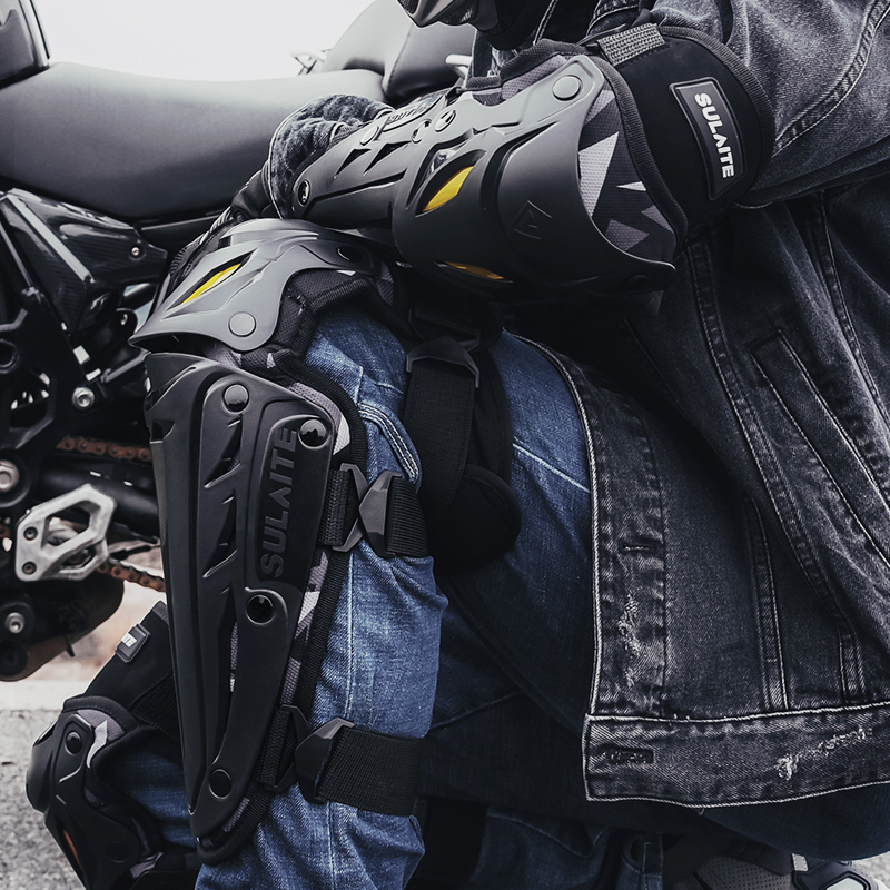 موتوكروس منصات الركبة موتو حما - مراجعة Mountain Biking Knee And Elbow Pads وسعره