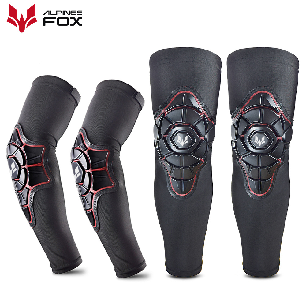 واقي الركب للدراجات النارية لل - مراجعة Mountain Biking Knee And Elbow Pads وسعره