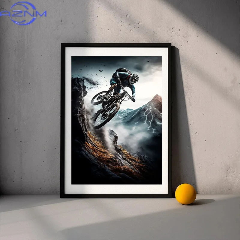 لوحات وملصقات حديثة لدراجات ال - مراجعة Picture Of Mountain Biking وسعره