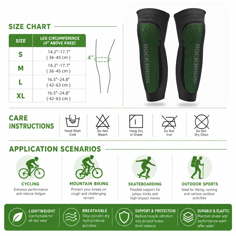 روكبروز-وسادة ركبة رياضية لتسخ - مراجعة Mountain Biking Knee And Elbow Pads وسعره